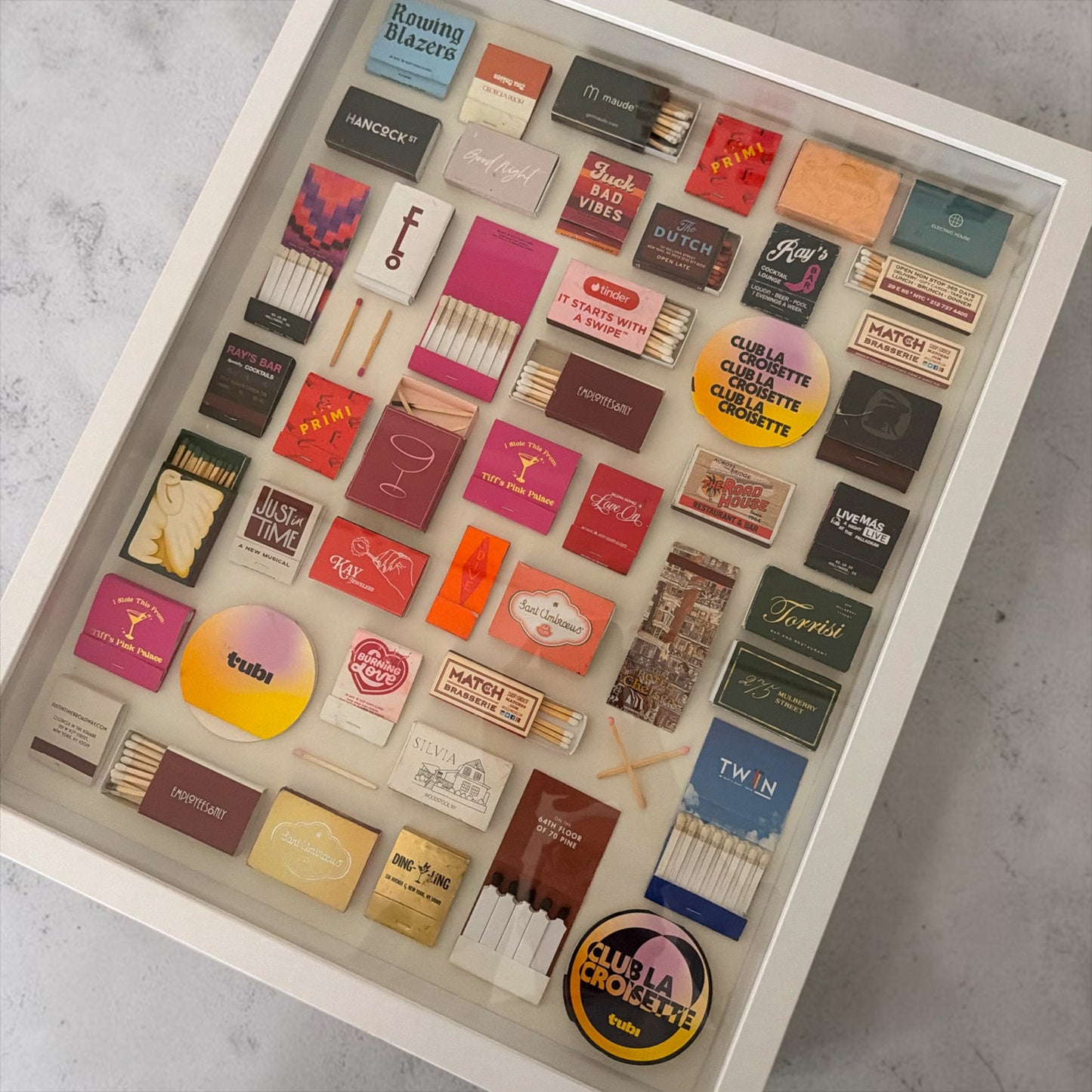 Custom Matchbook Shadowbox