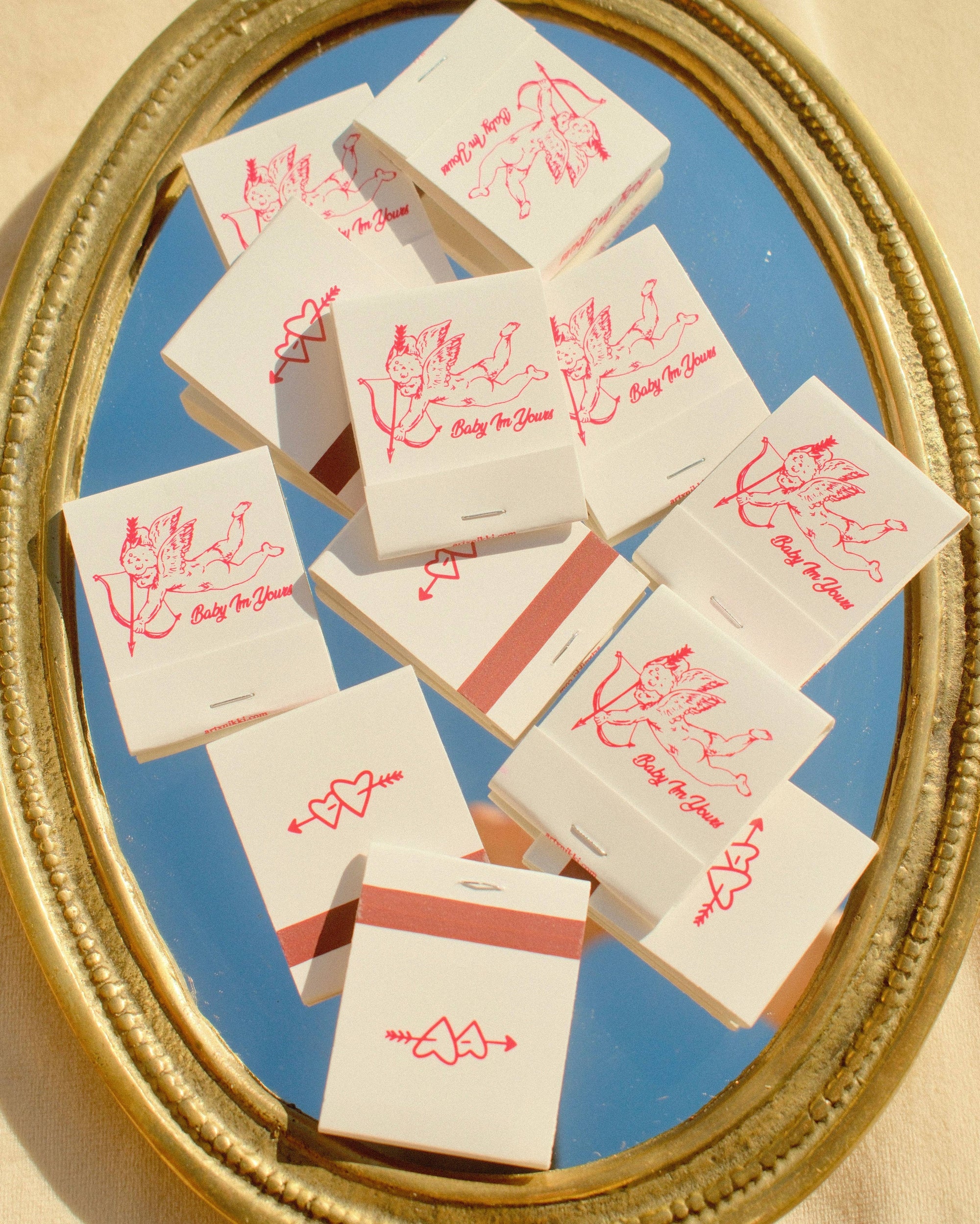 “Baby I’m Yours” cupid Matchbook