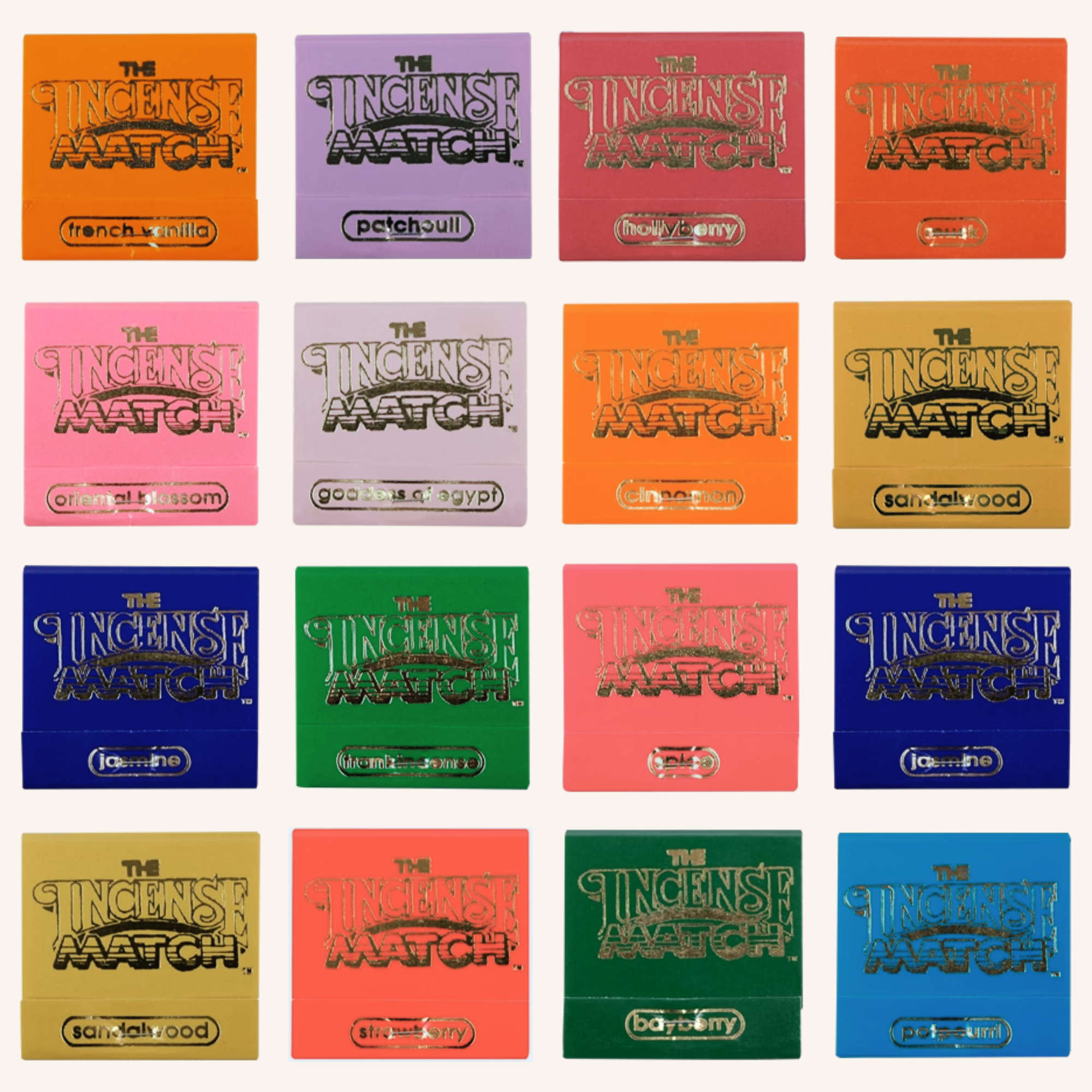 Incense Matches | Wholesale Box (15 Booklets) Assortment