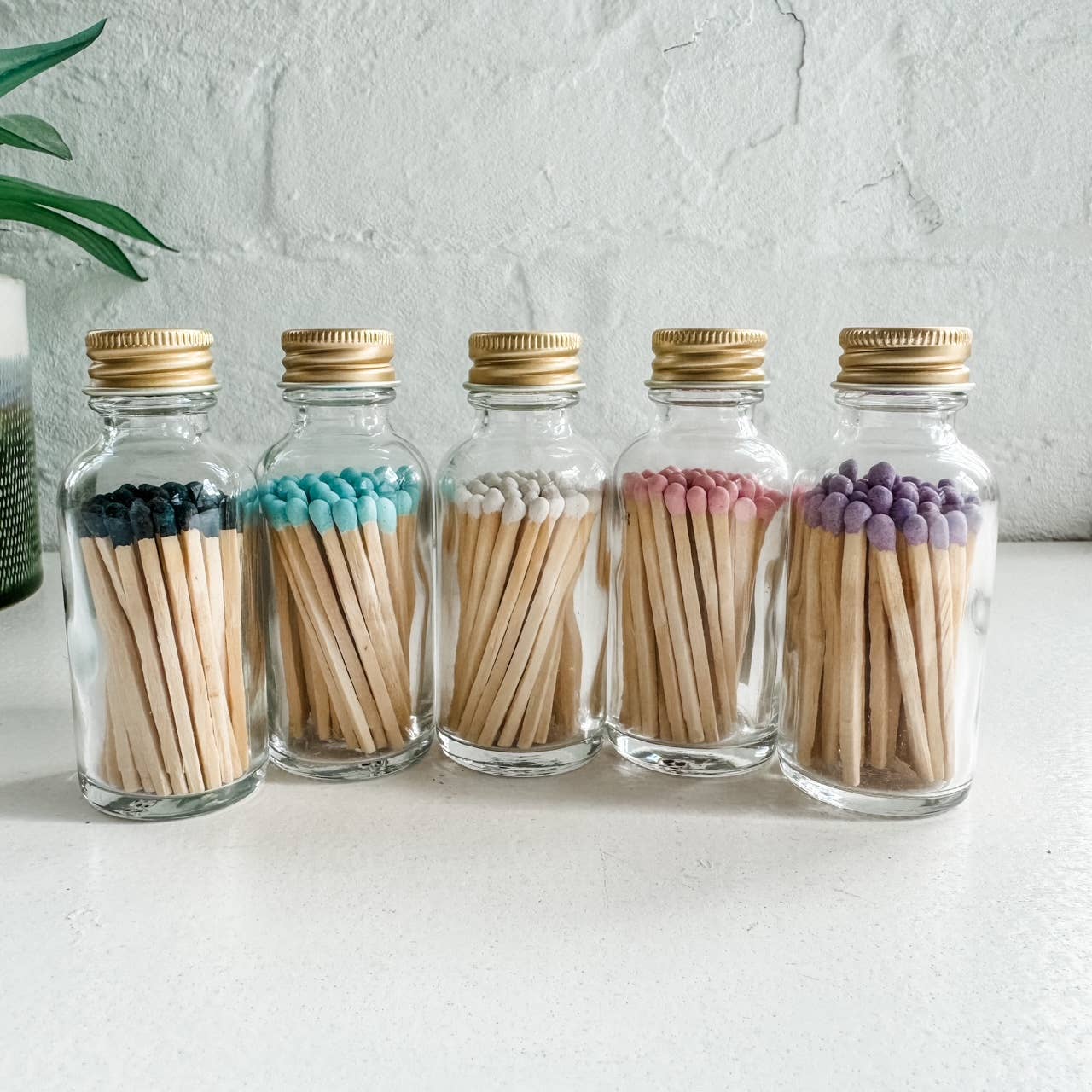Minimalist Candle Matches in Glass Jar - 50 Matches MB50NL