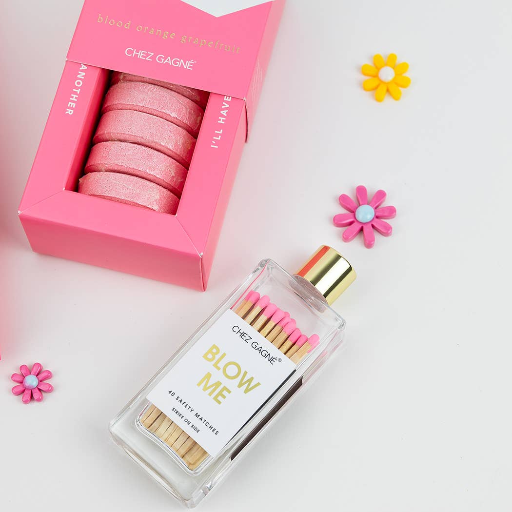 Blow Me - Safety Matches, Pink, Funny Birthday Gift
