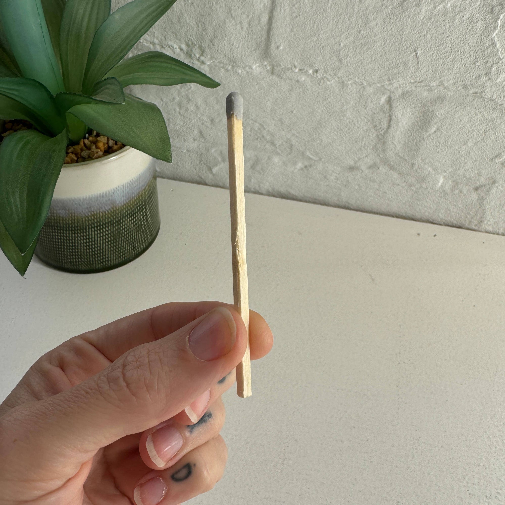 Fancy Safety Matches in 4" Glass Vial - 4 COLORS (MV50)