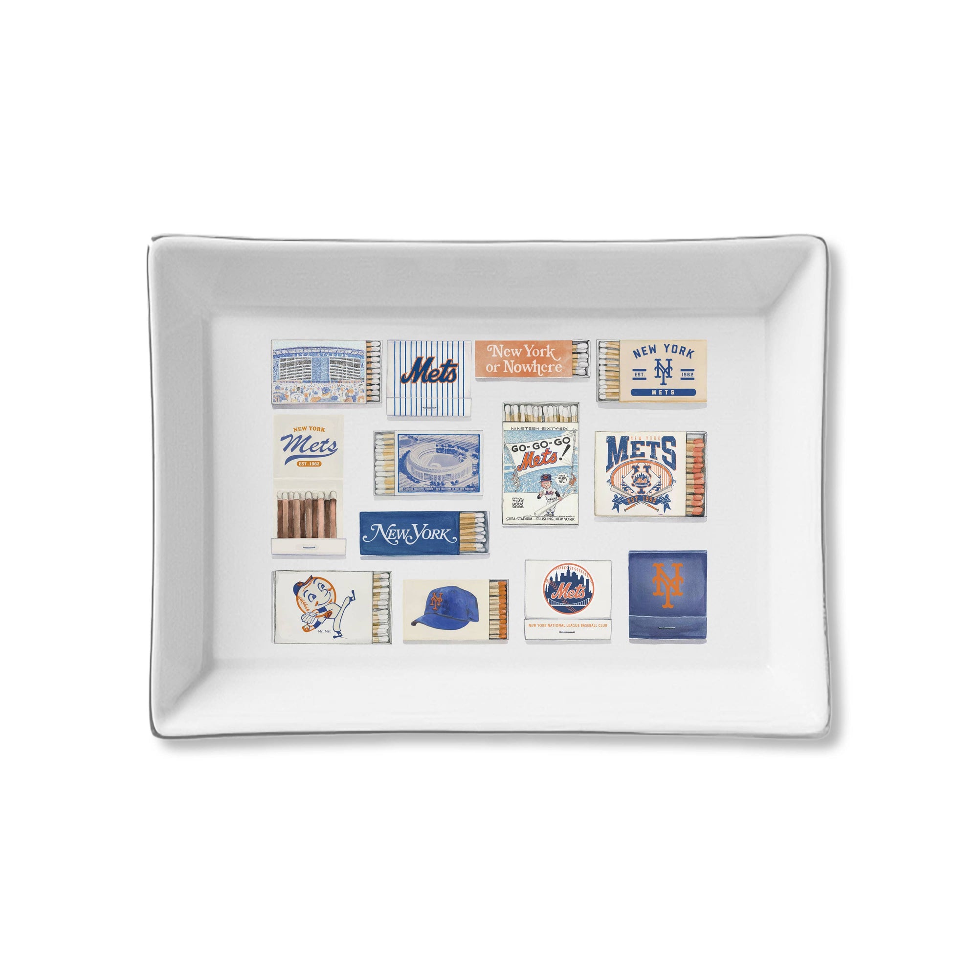 Ceramic Tray - Matches NY Met's Matches