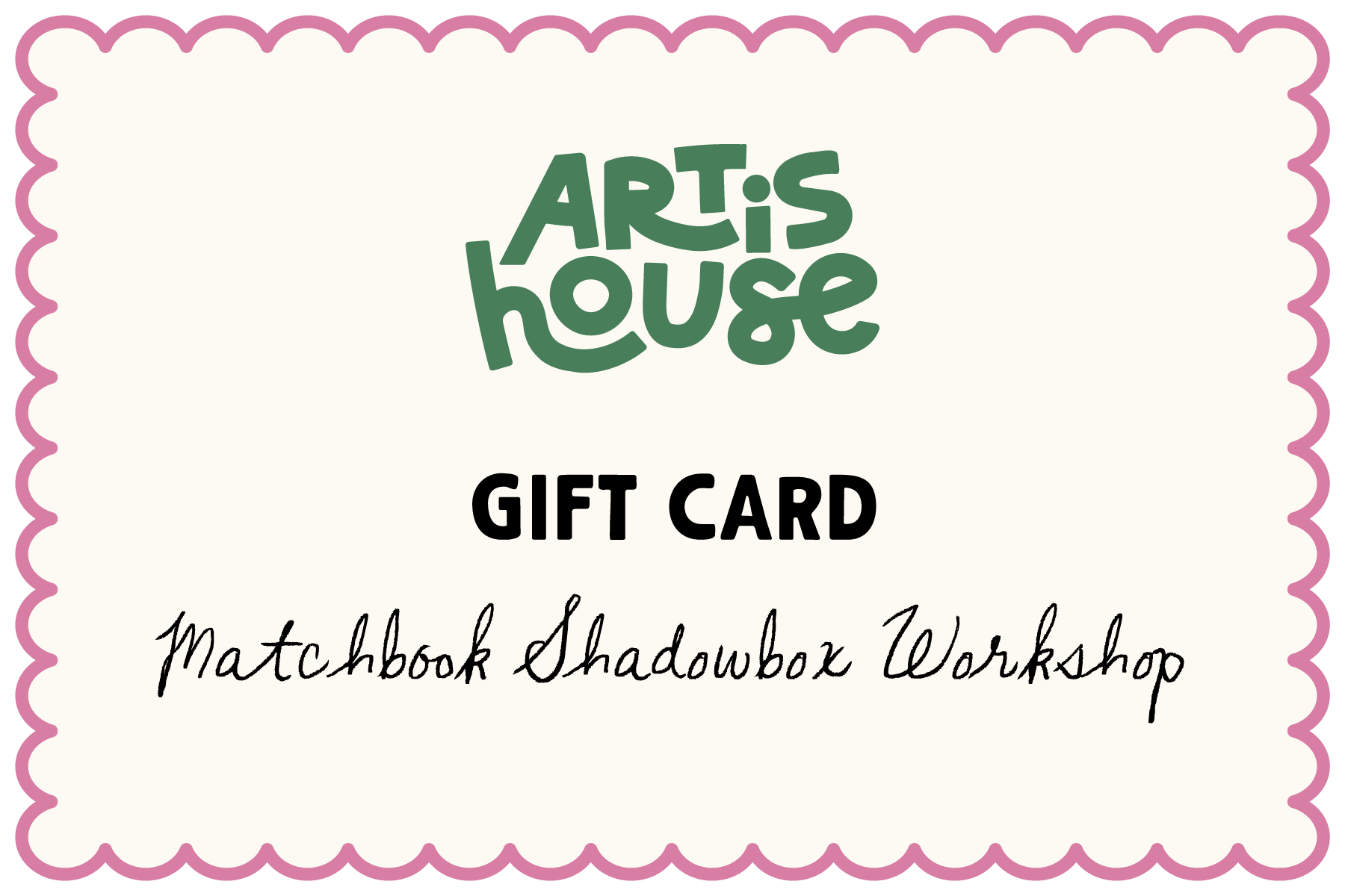 Matchbook Shadowbox Workshop Gift Card