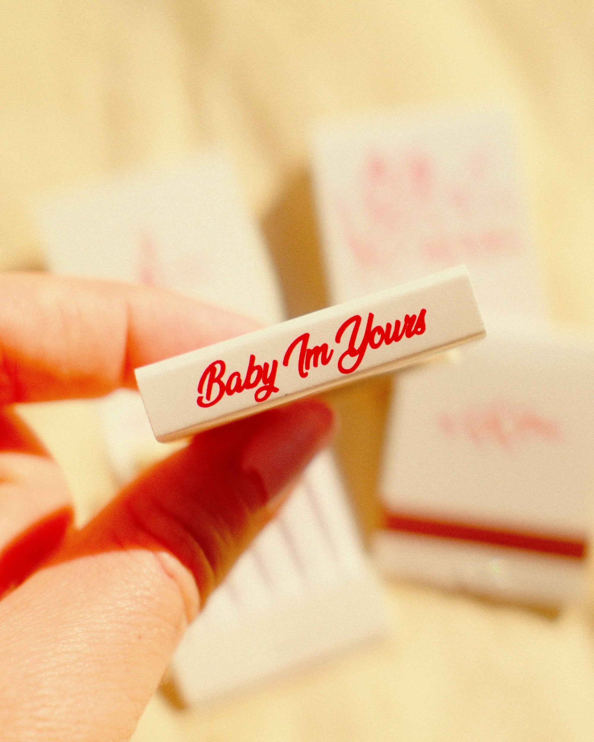 “Baby I’m Yours” cupid Matchbook