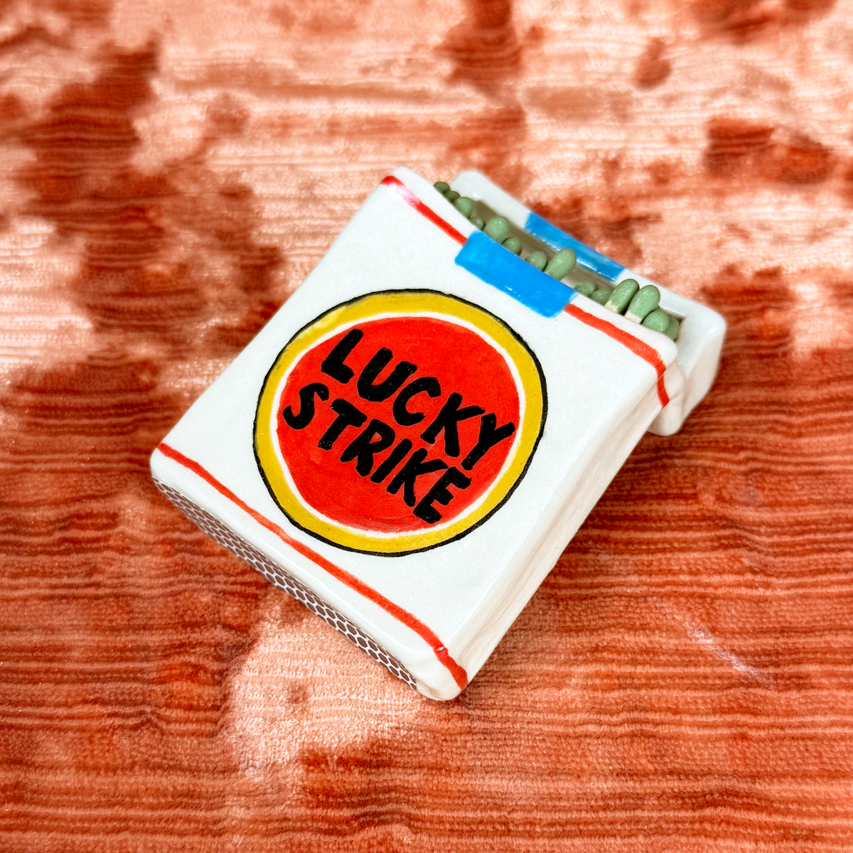 Ceramic Matchbox - Lucky Strike