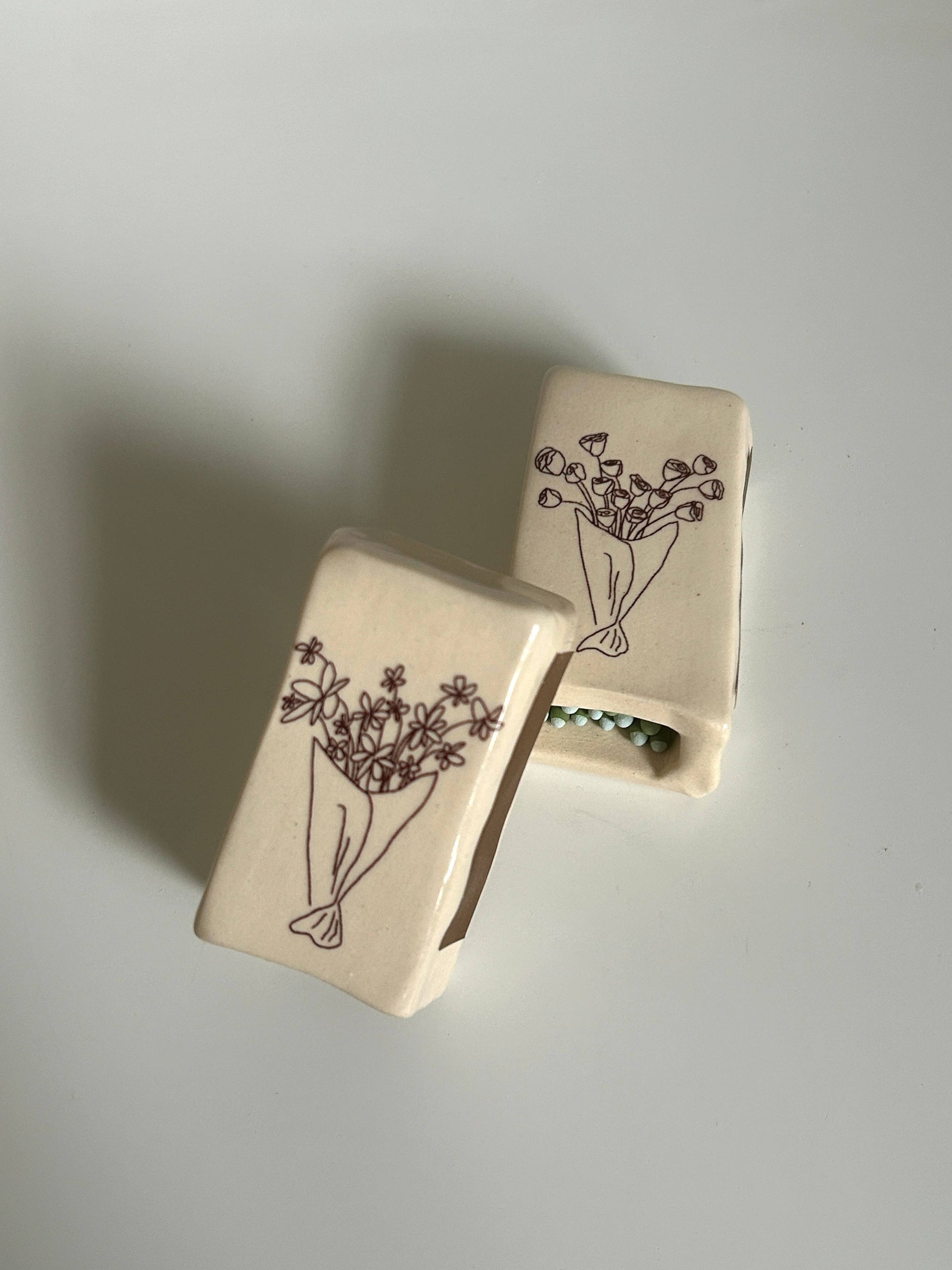 Handmade Rose Bouquet Matchbox 