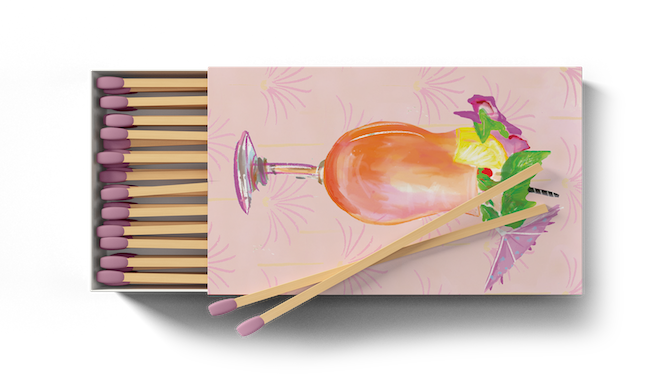 Cabana Cutie Match Box by Rebecca Illustrated
