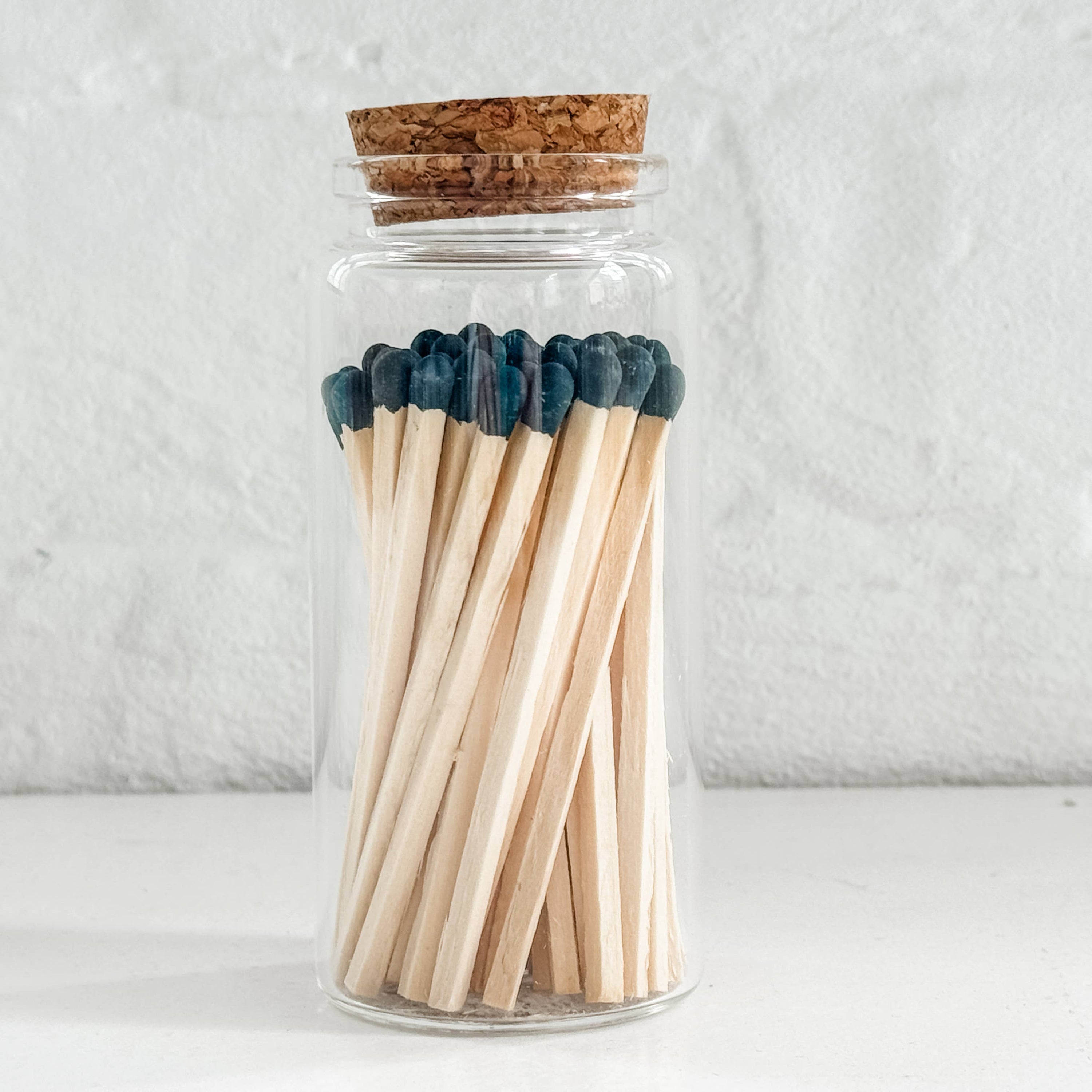 Fancy Safety Matches in 4" Glass Vial - 4 COLORS (MV50)